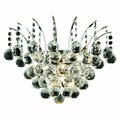 Elegant Lighting Royal Cut Clear Crystal Victoria 3-Light Crystal Wall Sconce V8031W16C/RC